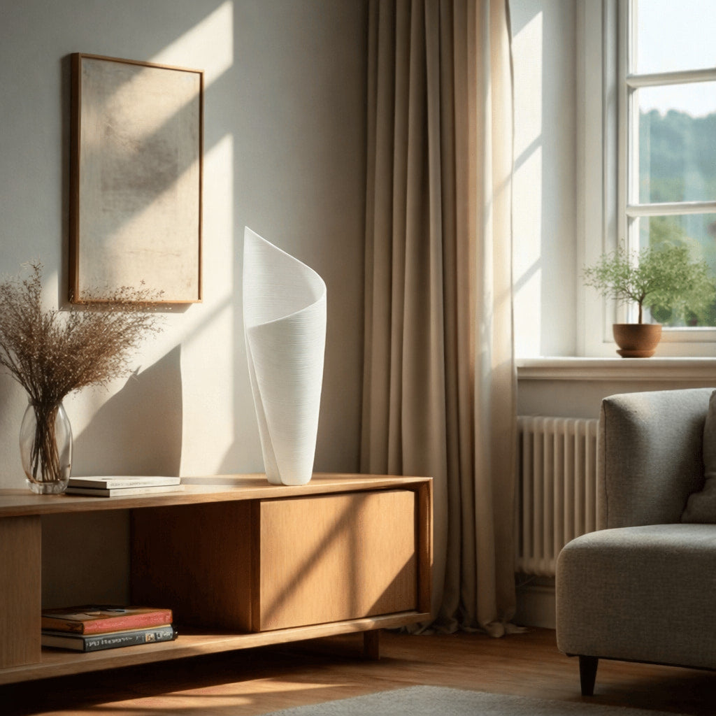 Ceramic White Wrap Vase