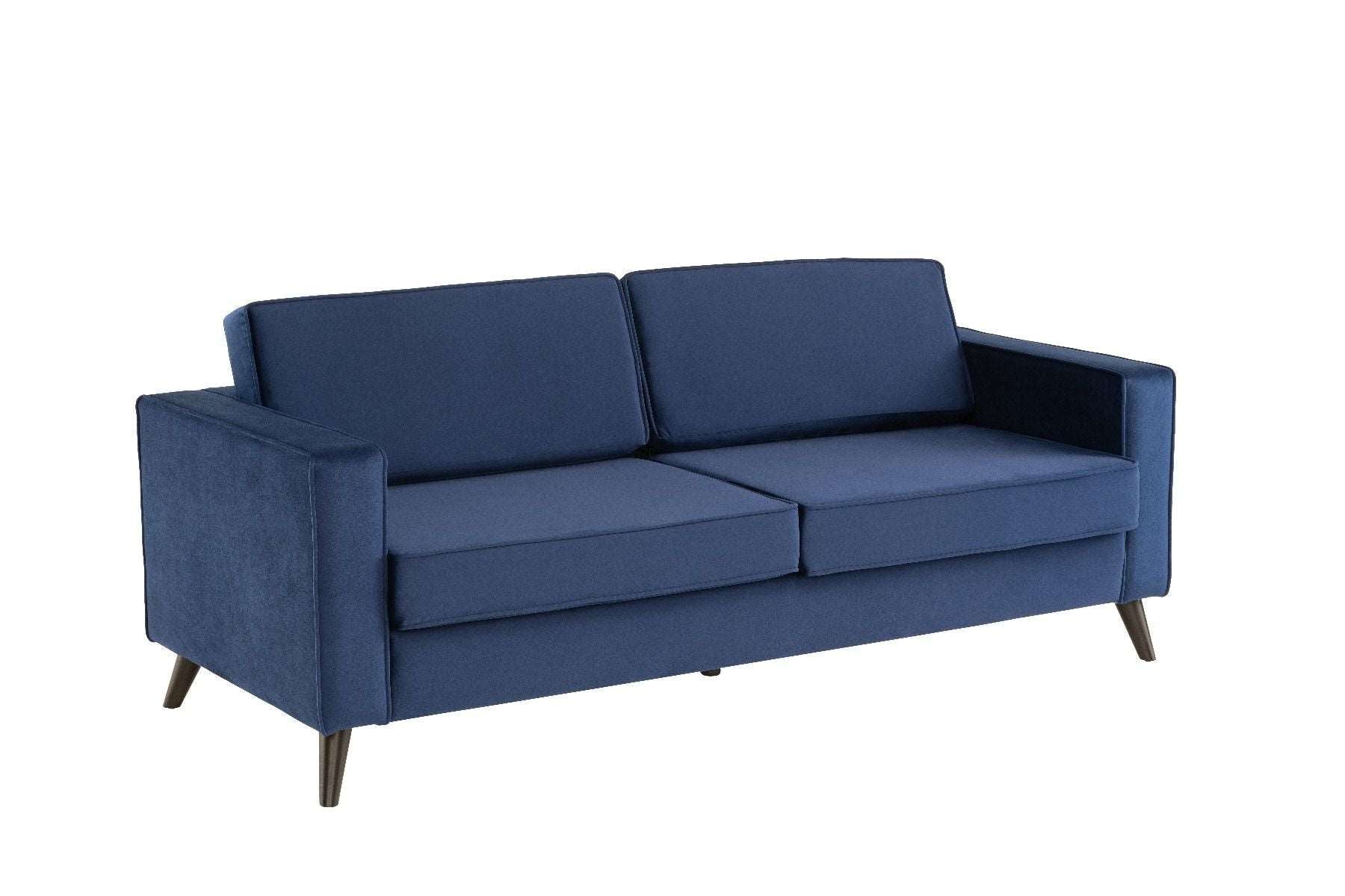 Cara 3 Seater Sofa - Navy Blue Velvet