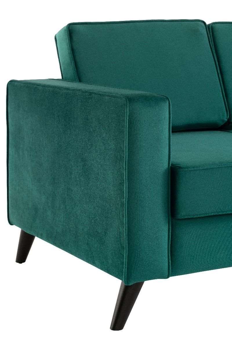 Cara 2 Seater Sofa - Forest Green Velvet