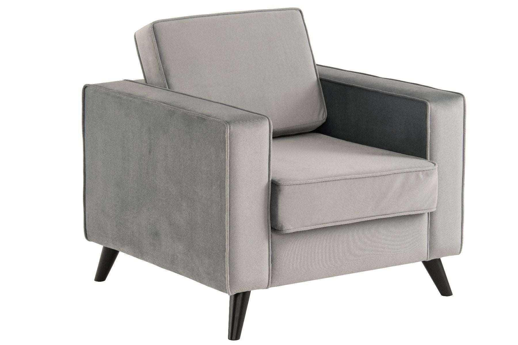 Cara Armchair - Grey Velvet