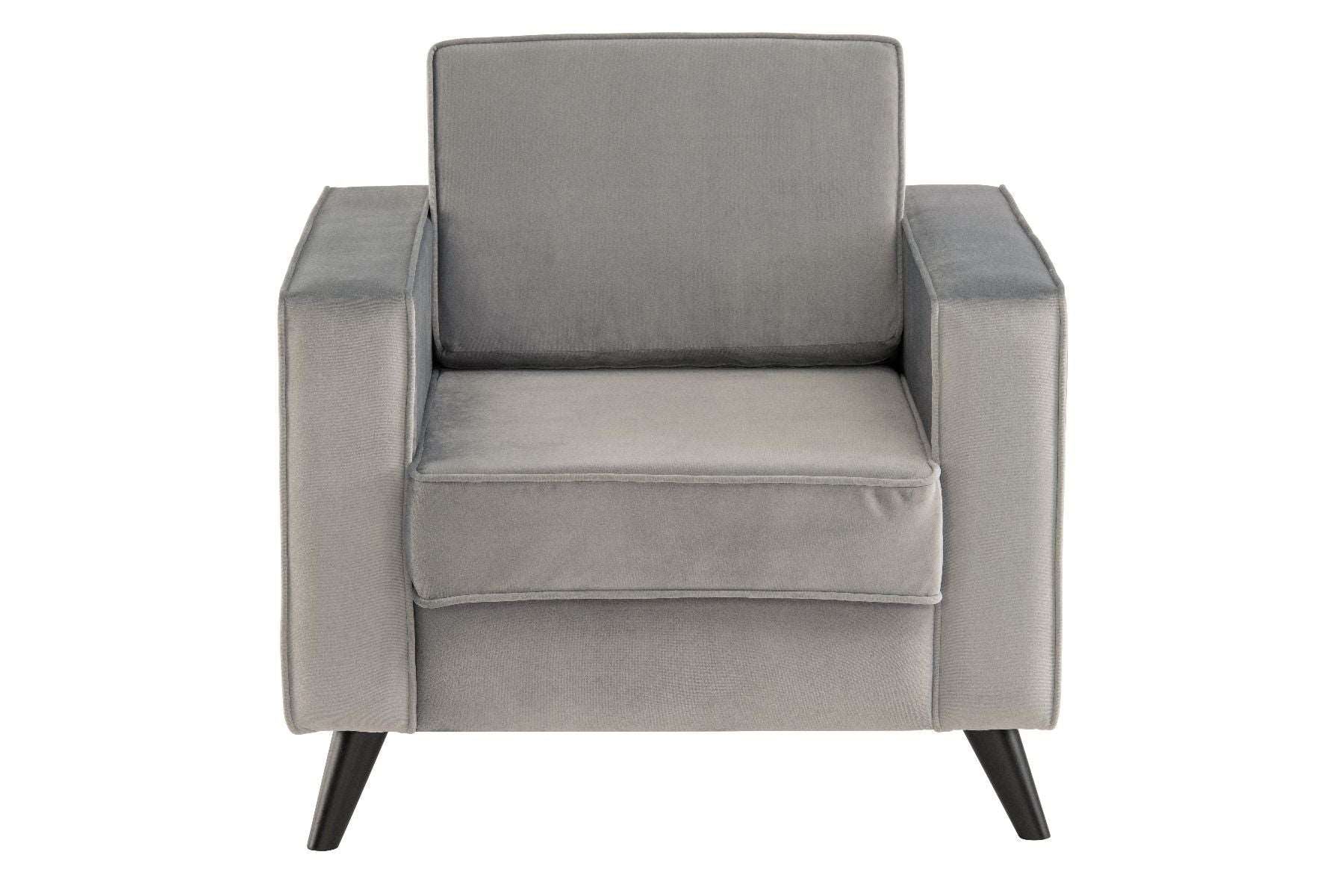 Cara Armchair - Grey Velvet