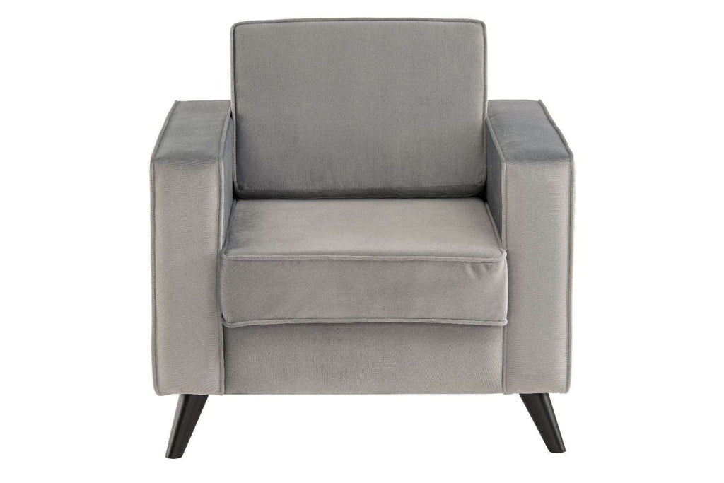 Cara Armchair - Grey Velvet