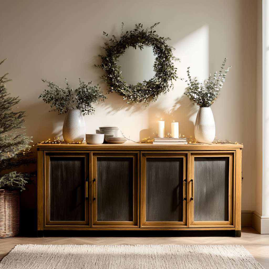Elliot 4 Door Sideboard - American Oak Wash