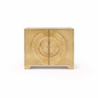 Frenso 2 Door Gold Geometric Chest