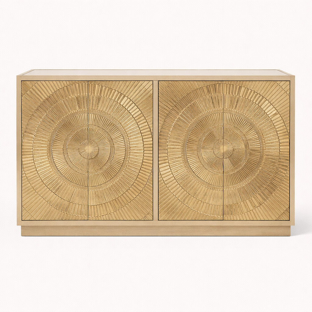 Frenso 4 Door Gold Sideboard