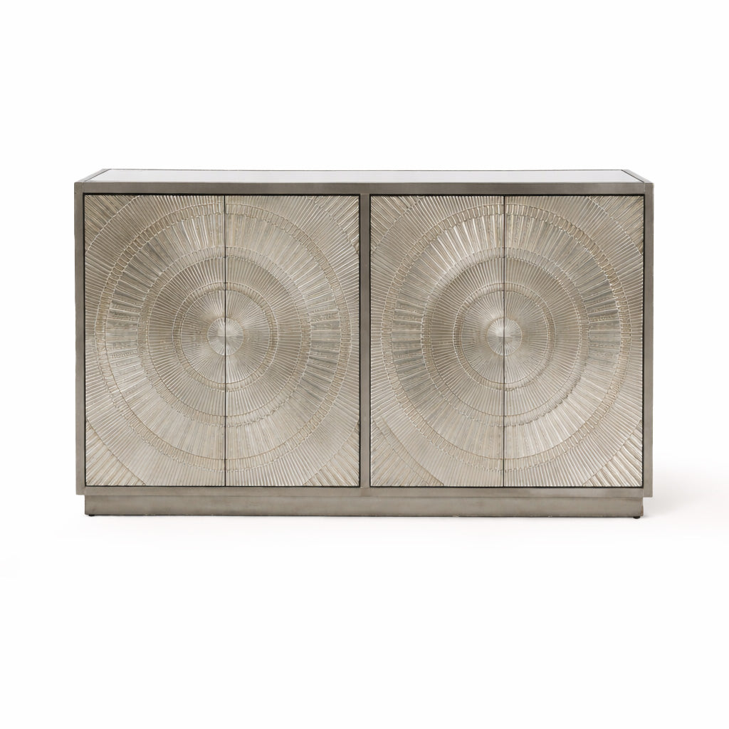 Frenso 4 Door Silver Sideboard