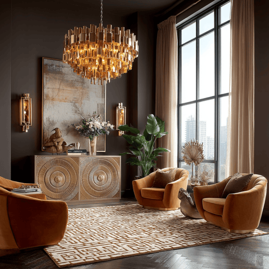 Frenso 4 Door Gold Sideboard