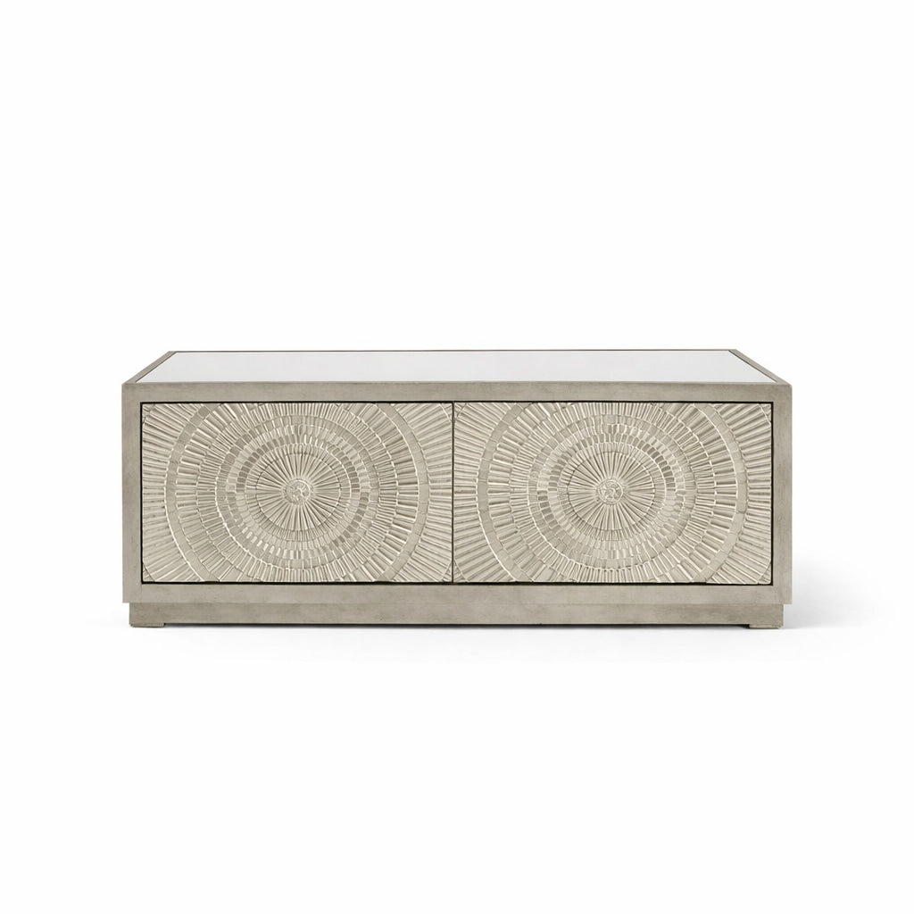 Frenso Silver Geometric Coffee Table