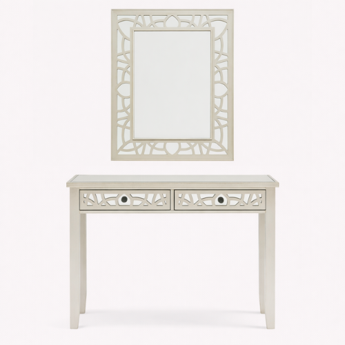 Gallo Champagne Console Table & Mirror
