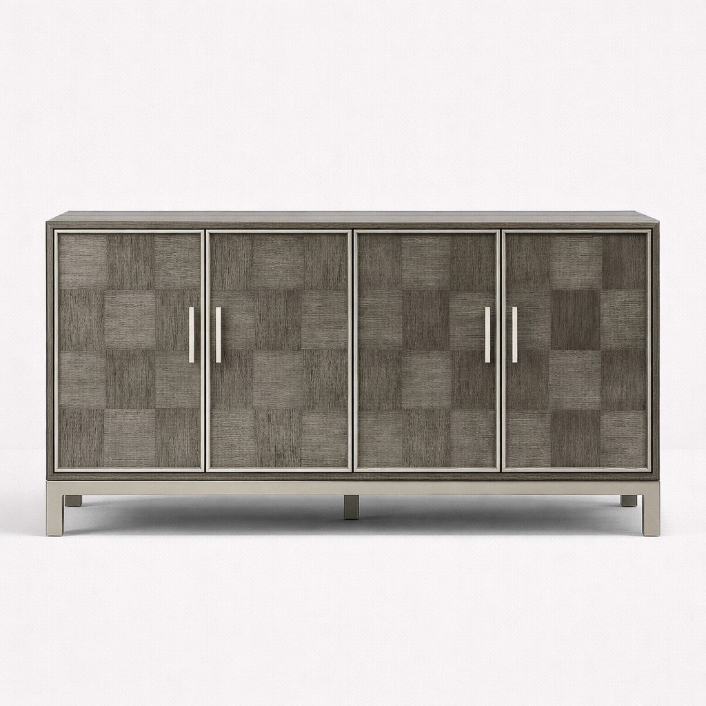 Gambet Patterned Grey/ Black Sideboard