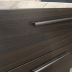 Gianni 2 Drawer End Table in Dark Oak