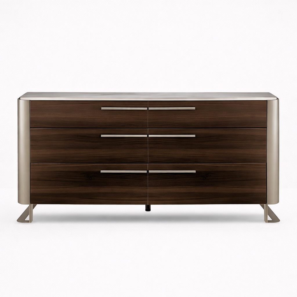 Gianni Chest of 6 Drawers in Dark Oak