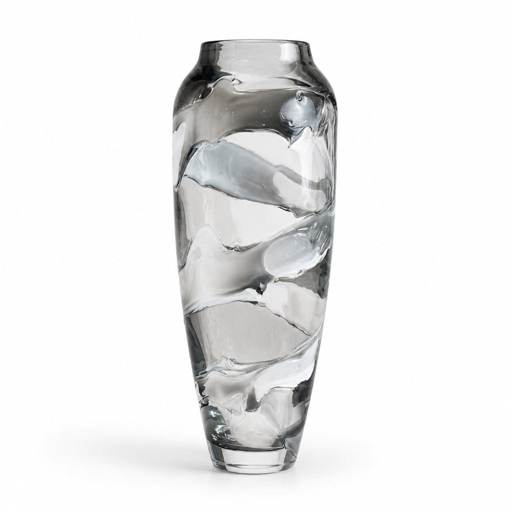 Grey Drip Vase