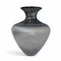Textured Black Glass Vase