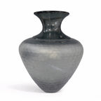 Textured Black Glass Vase