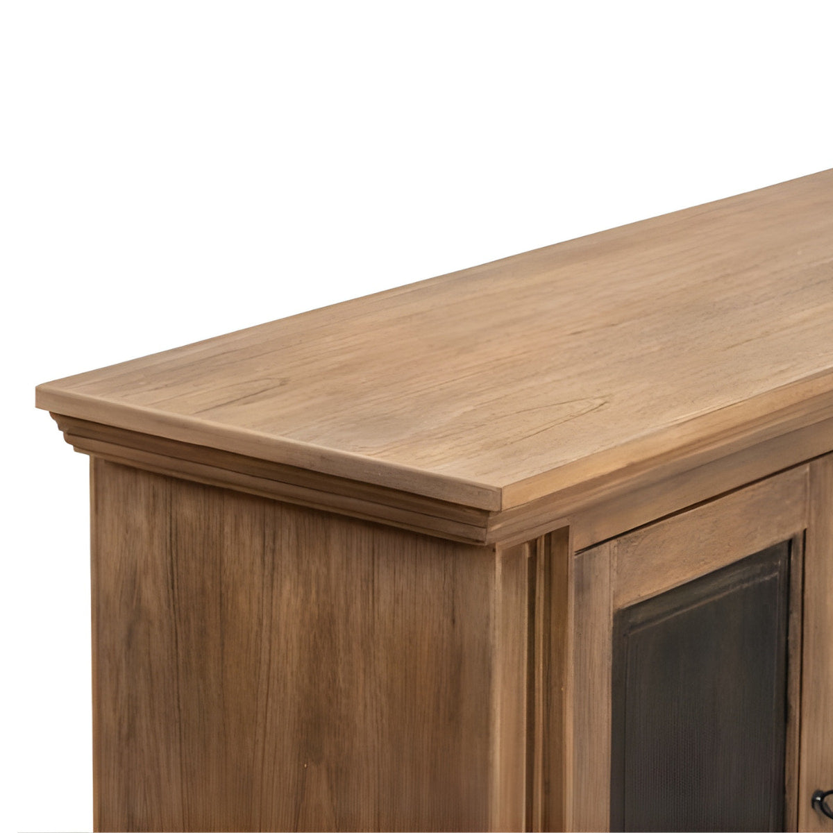 Wooden furniture with a visible grain pattern on a white background