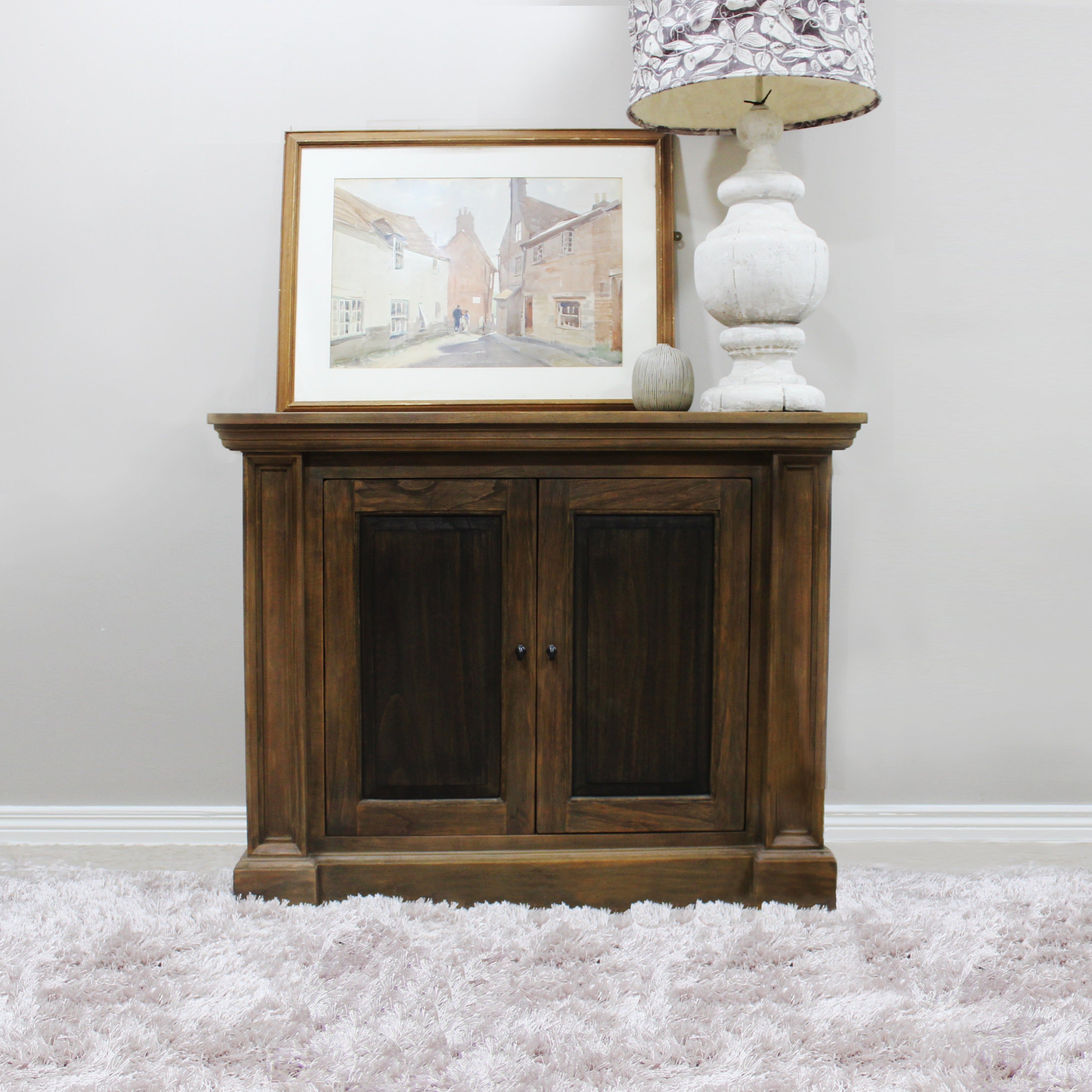 Harvard 2 Door Chest - Dark Bayur