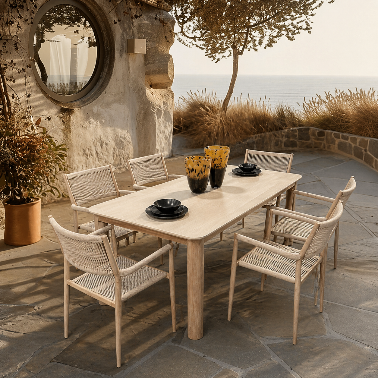 Heuston 7 Pc Outdoor Dining Set