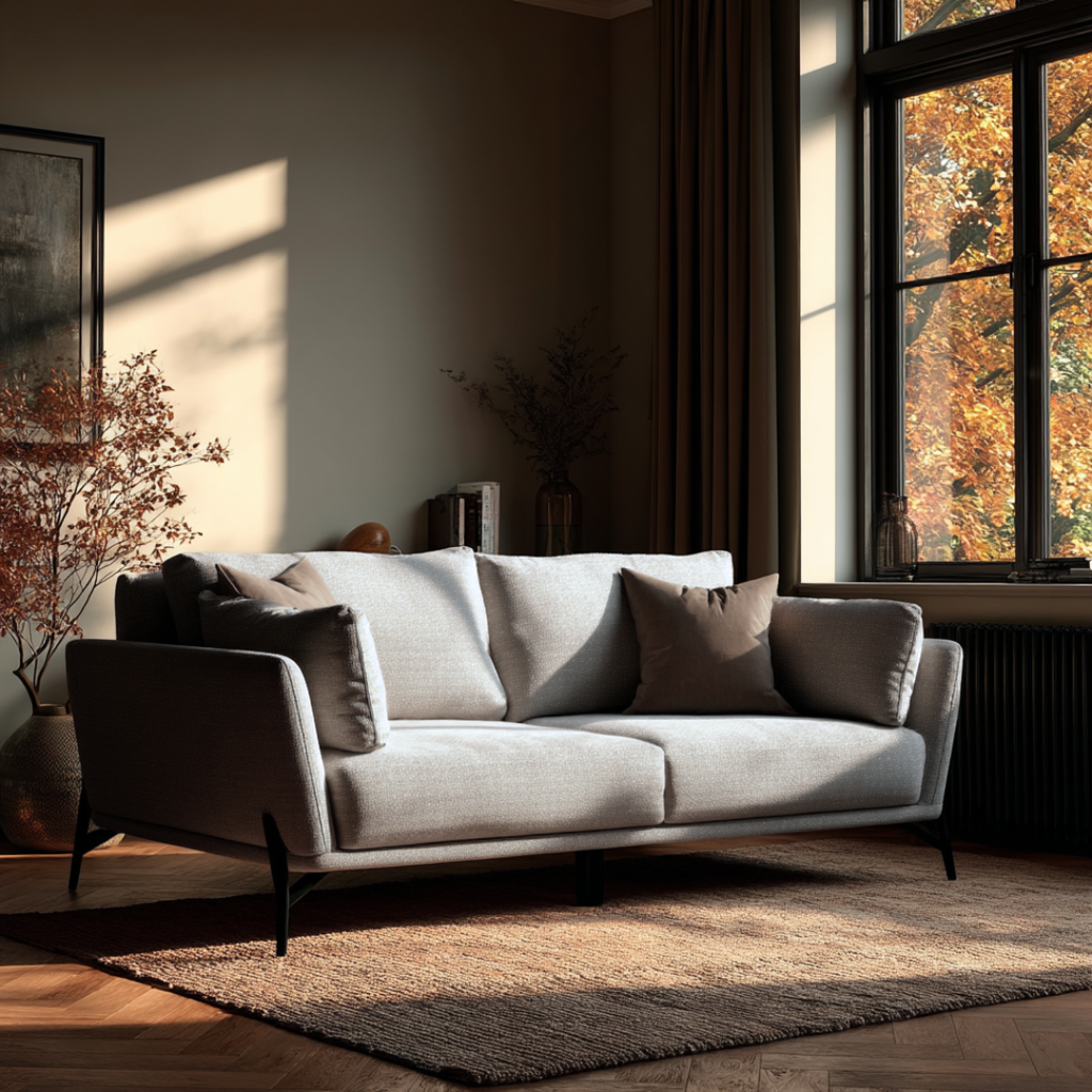 Hilton Light Grey 2 Seater Sofa