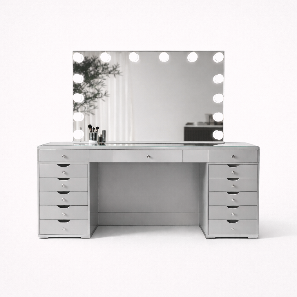 Hollywood White Dressing Table Pro