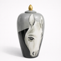 Ceramic Hand painted Horse Vase