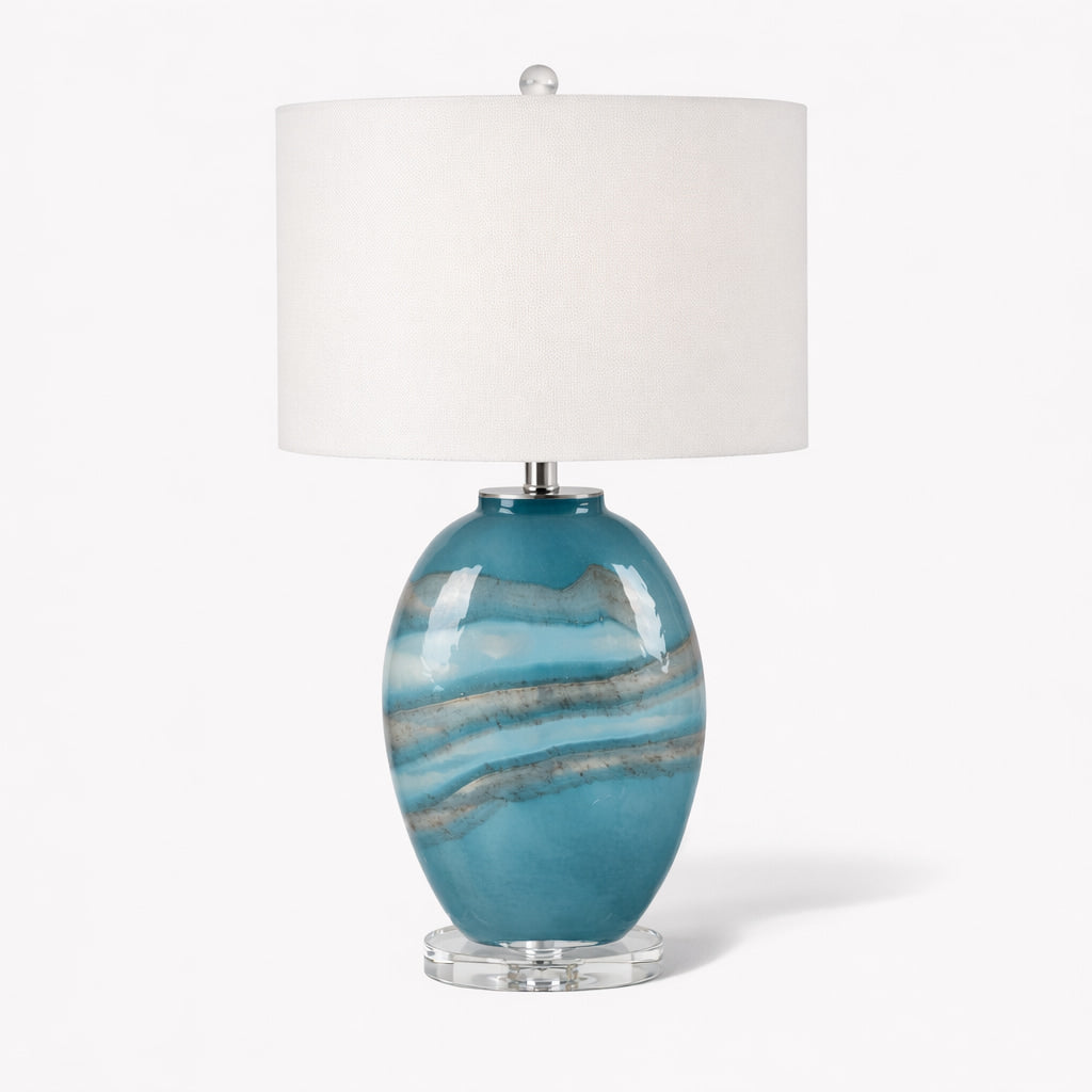 Elsie Turquoise Table Lamp