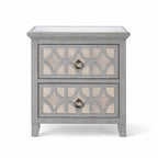 Russell Grey 2 Drawer End Table (Set of 2)