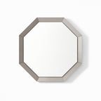Pasadena Flannel Grey LED Hexagon Mirror