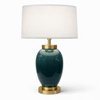 Navy Blue Ceramic Lamp