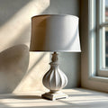 Amina White Table Lamp