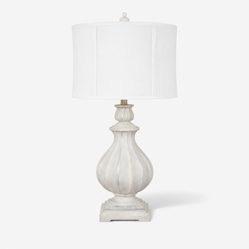 Amina White Table Lamp