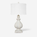 Amina White Table Lamp