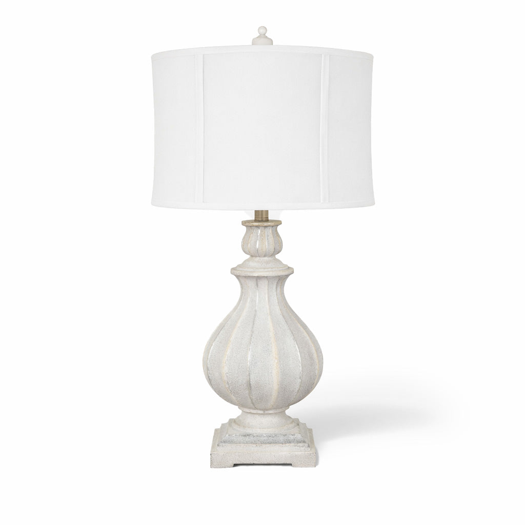 Amina White Table Lamp