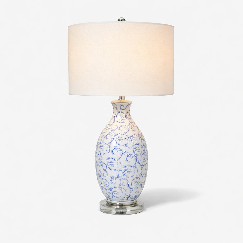 Dorry Patterned Cream Table Lamp