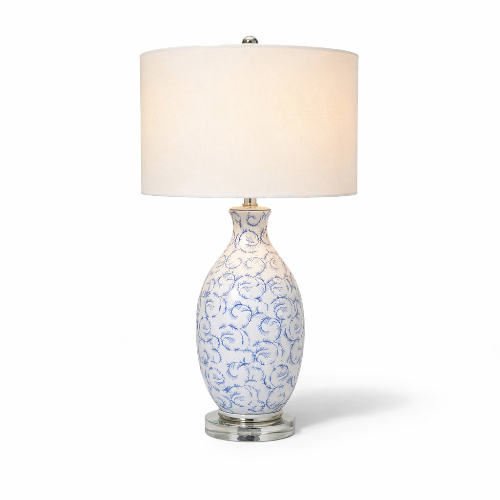 Dorry Patterned Cream Table Lamp