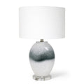 Alba White Glass Table Lamp