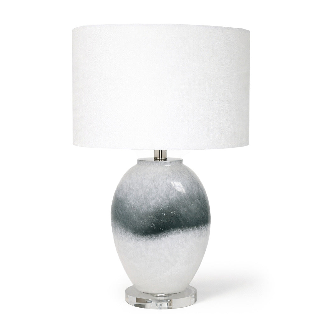 Alba White Glass Table Lamp