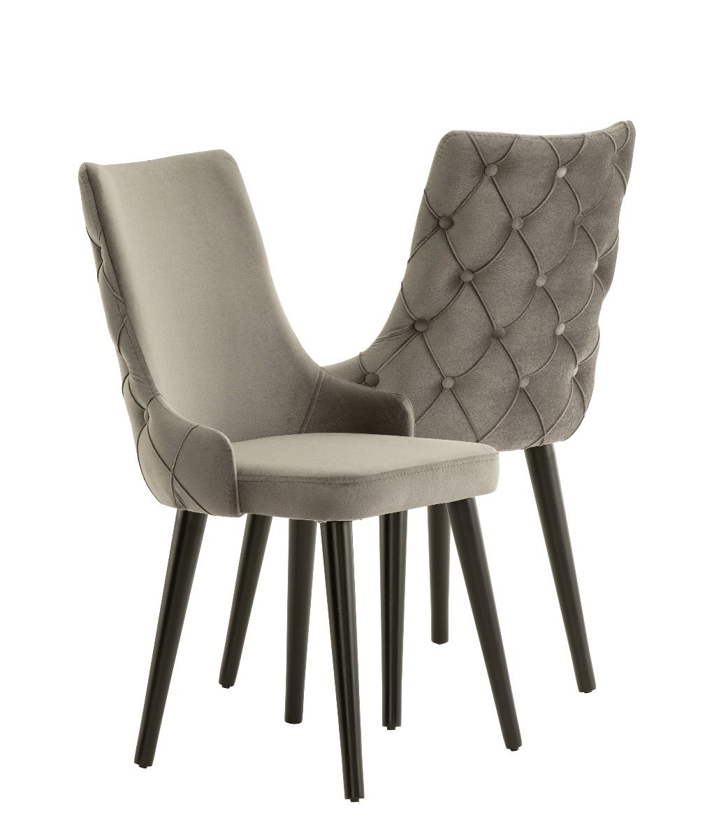 City Dining Chair - Grey Velvet (Set of 2)