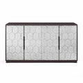 Lewis Grey/ brown Hexagonal Sideboard