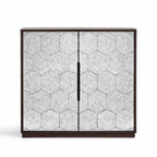 Lewis Grey/ Dark Wood 2 Door Hexagonal Chest
