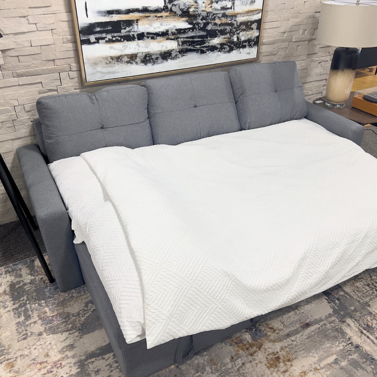 Lincoln Interchangeable Corner Sofa Bed - Grey