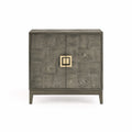 Malta Gold/ Wood 2 Door Sideboard