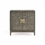 Malta Gold/ Wood 2 Door Sideboard