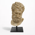 Bearded Mans Head Statue
