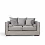 Moscow 2 Seater Grey Velvet Sofa