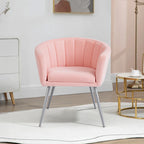 Lillie Pink Velvet Tub Chair