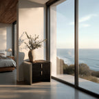 Opal 2 Drawer End Table in Graphite