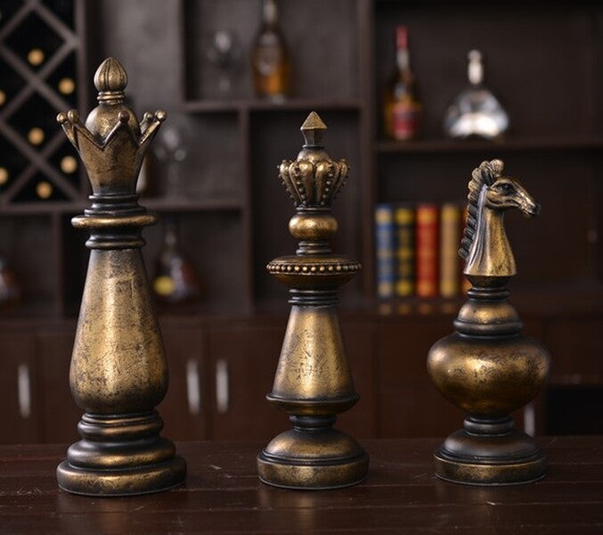 Set of 3 Chess Piece Ornaments