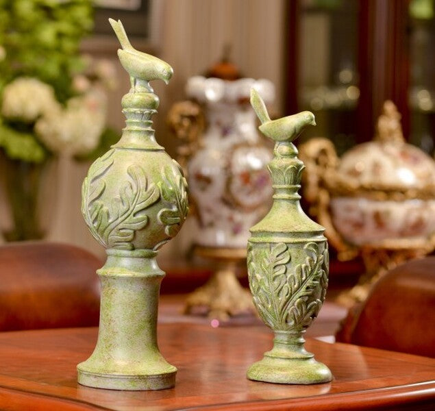 Pair of Bird Finial Ornaments
