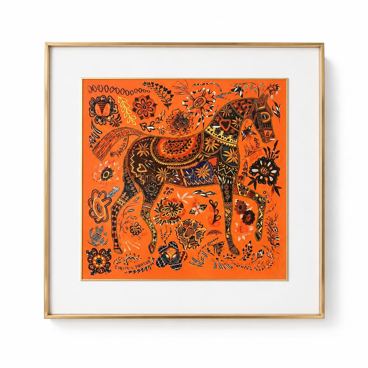 Embroidered Horse Art (Right)